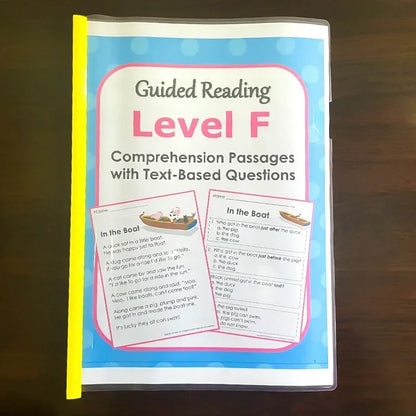 Guided Reading Comprehension Workbooks C-P: English Practice for Kids