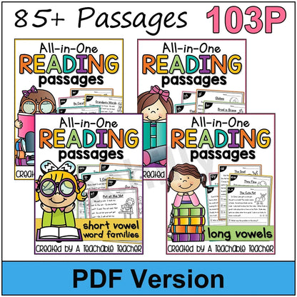 Phonics Skill Builder - 4 Book Reading Comprehension Set
