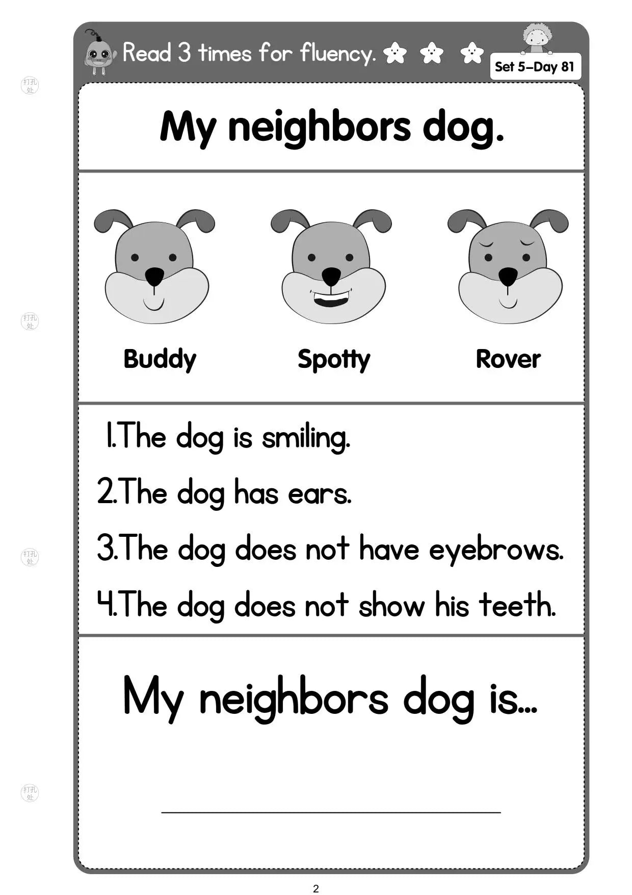 100 Days Reading Comprehension Practice for Preschool English Learners