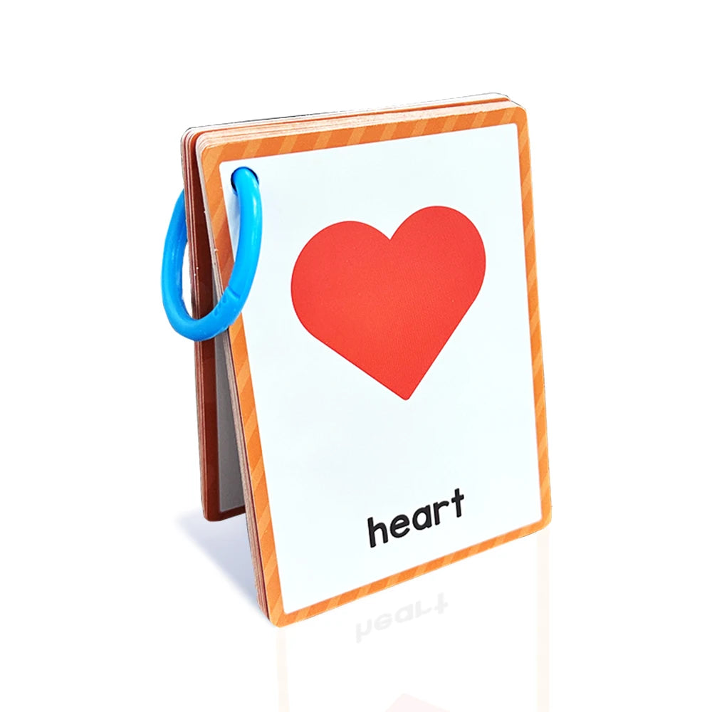 Montessori Kids English Words Learning Flashcards Early Educational Cards Classroom Supplies Kindergarten Teacher Teaching Aids