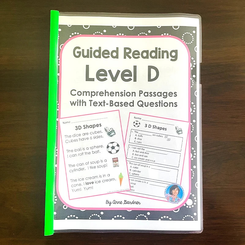 Guided Reading Comprehension Workbooks C-P: English Practice for Kids
