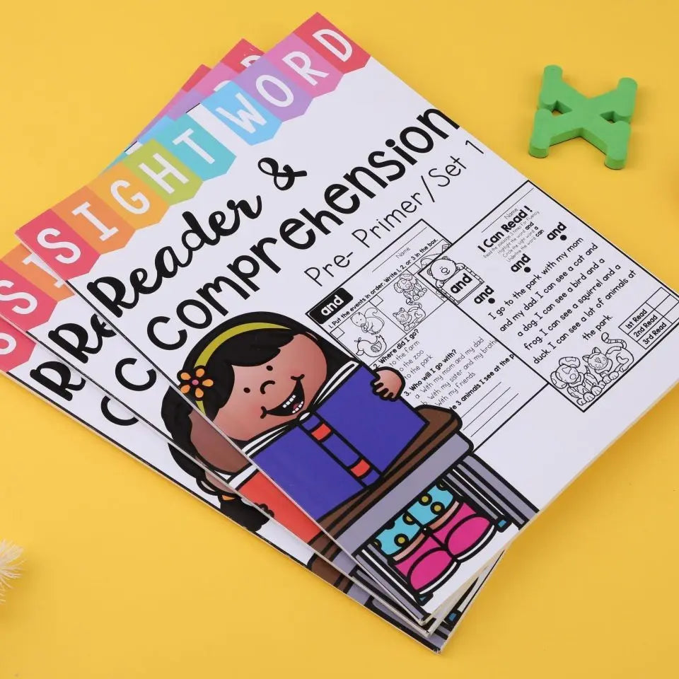 3-Book Sight Word Comprehension Bundle: English Reading Training