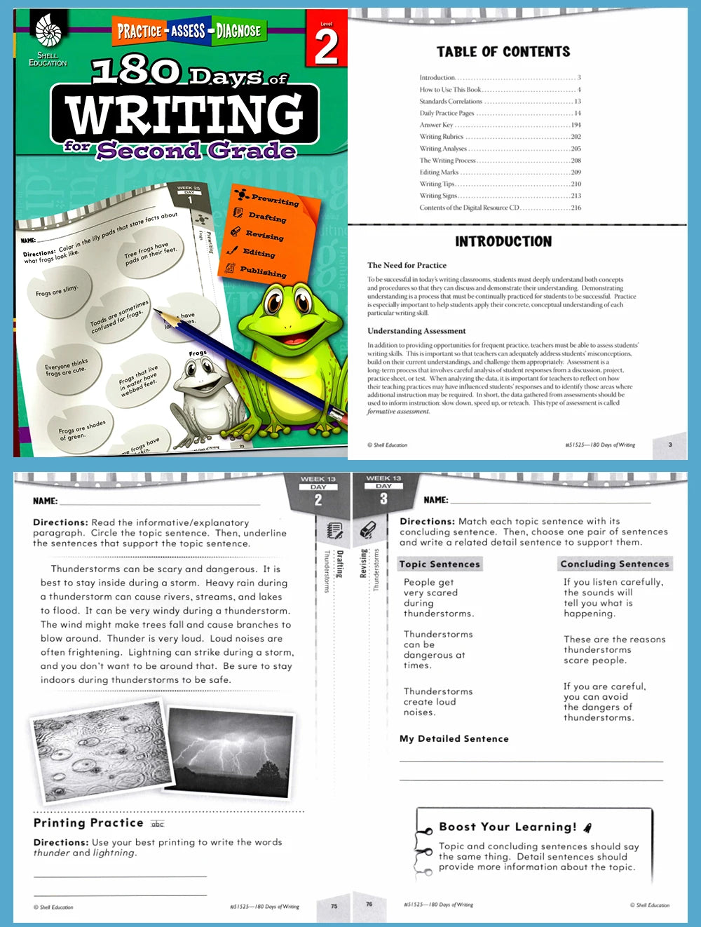 180 Days Language Practice: K-6 Grammar & Reading Comprehension Workbook