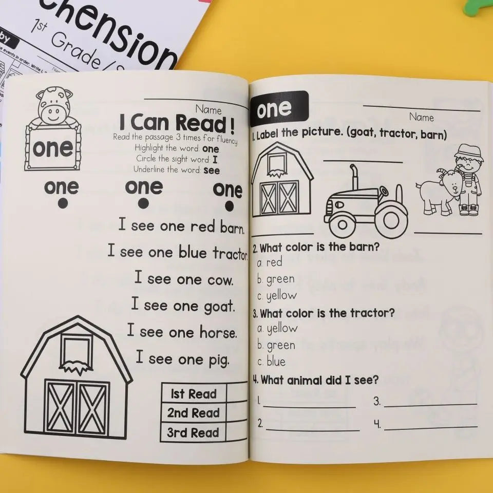 3-Book Sight Word Comprehension Bundle: English Reading Training