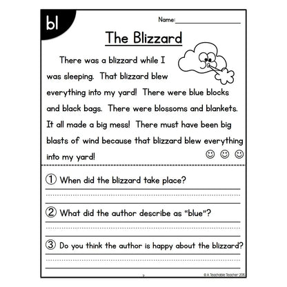 Phonics Skill Builder - 4 Book Reading Comprehension Set