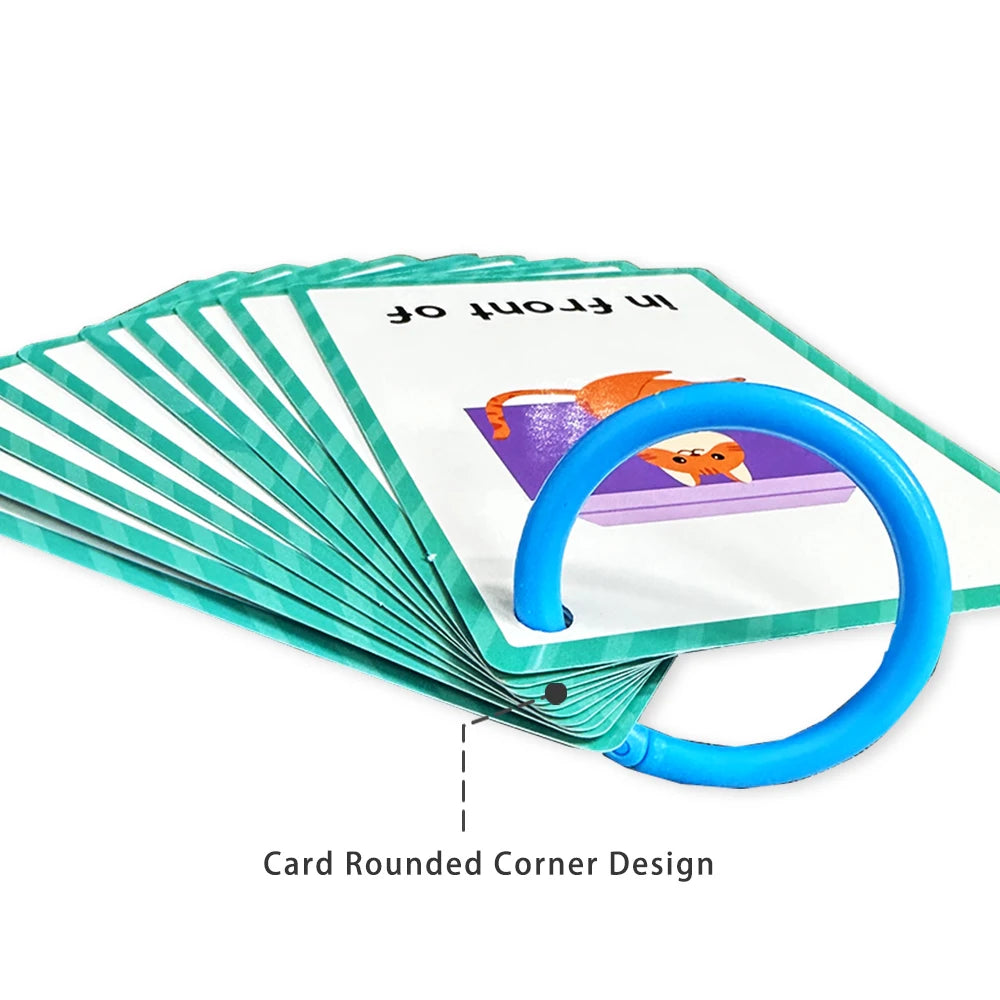 Montessori Kids English Words Learning Flashcards Early Educational Cards Classroom Supplies Kindergarten Teacher Teaching Aids