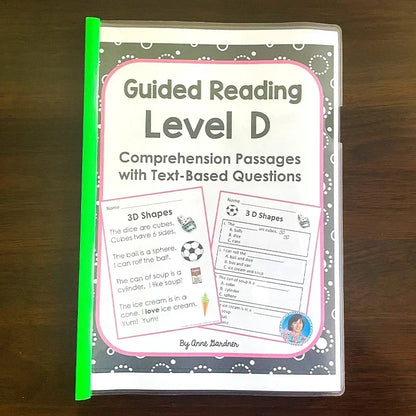 Guided Reading Comprehension Workbooks C-P: English Practice for Kids