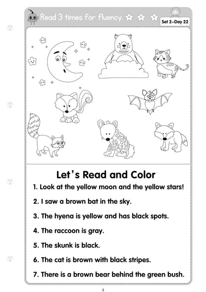 100 Days Reading Comprehension Practice for Preschool English Learners