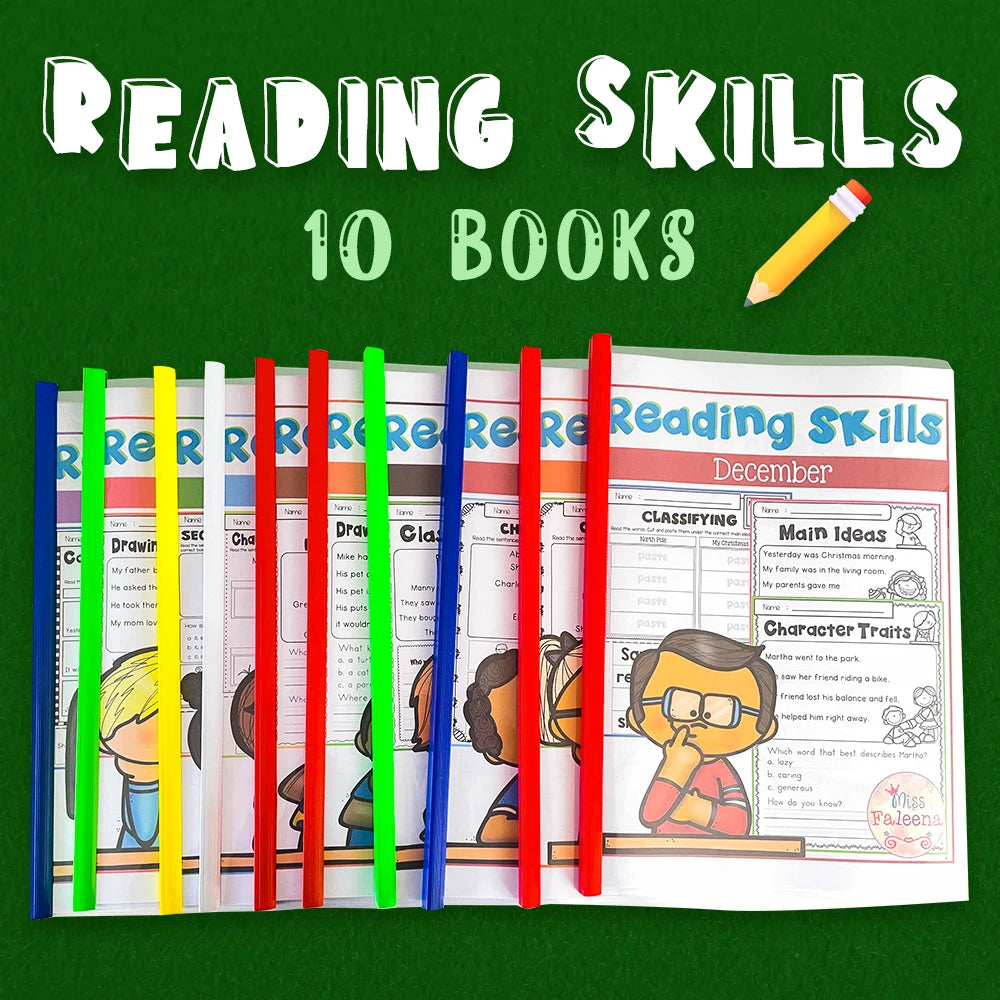English Reading Practice for Kids: 10-Book Workbook Set