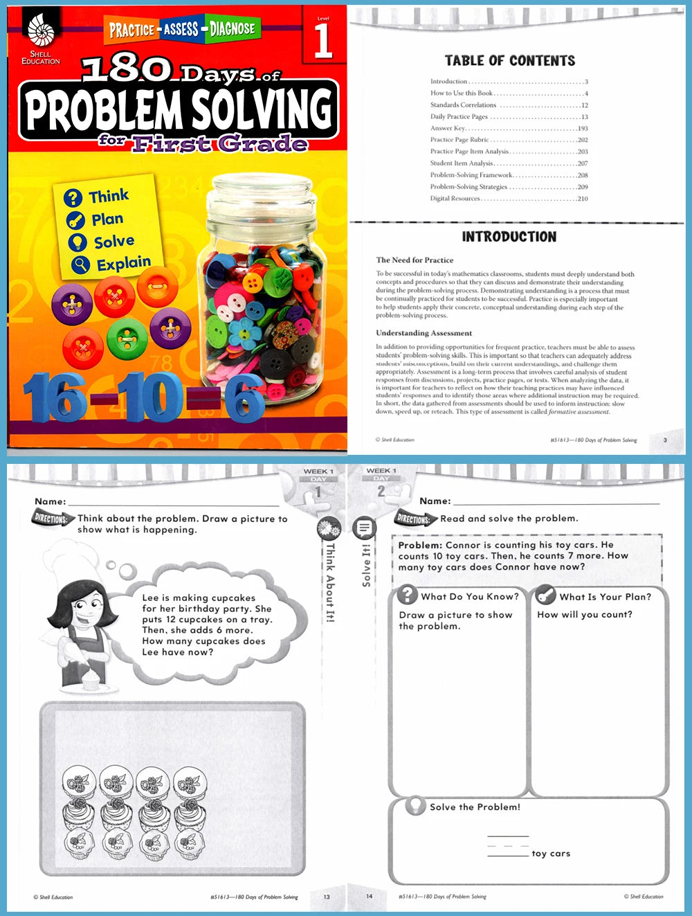 180 Days Language Practice: K-6 Grammar & Reading Comprehension Workbook