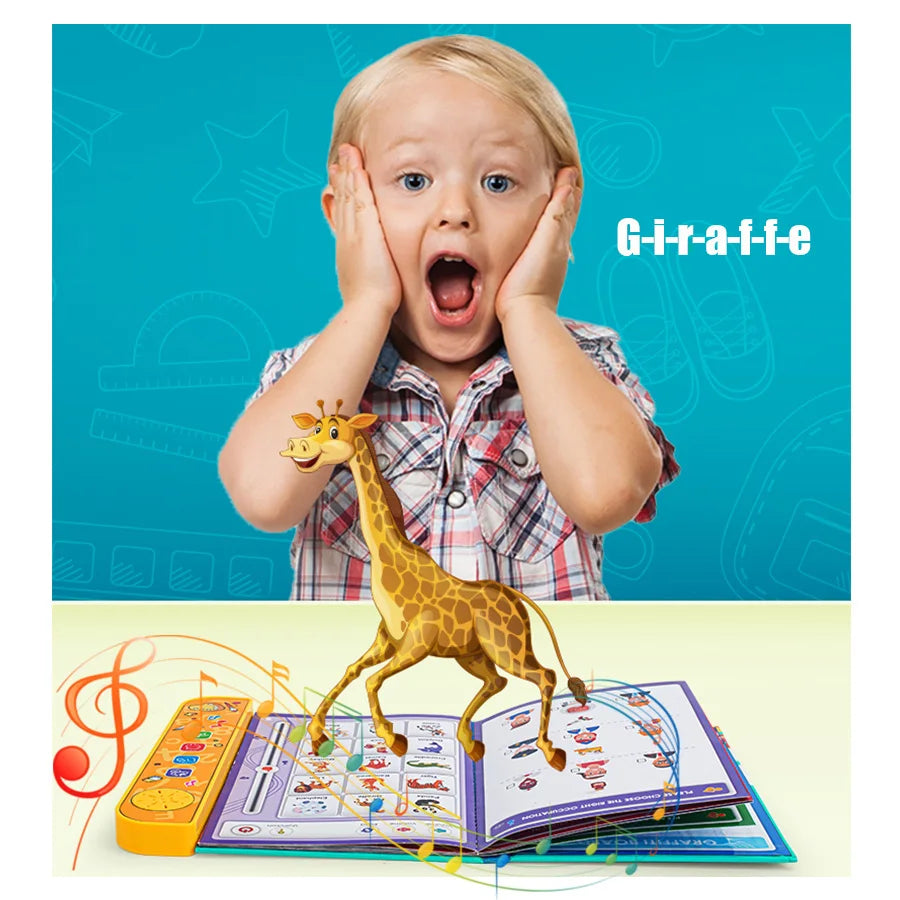 Touch & Learn Book: Kids' English Education with Reusable Pen