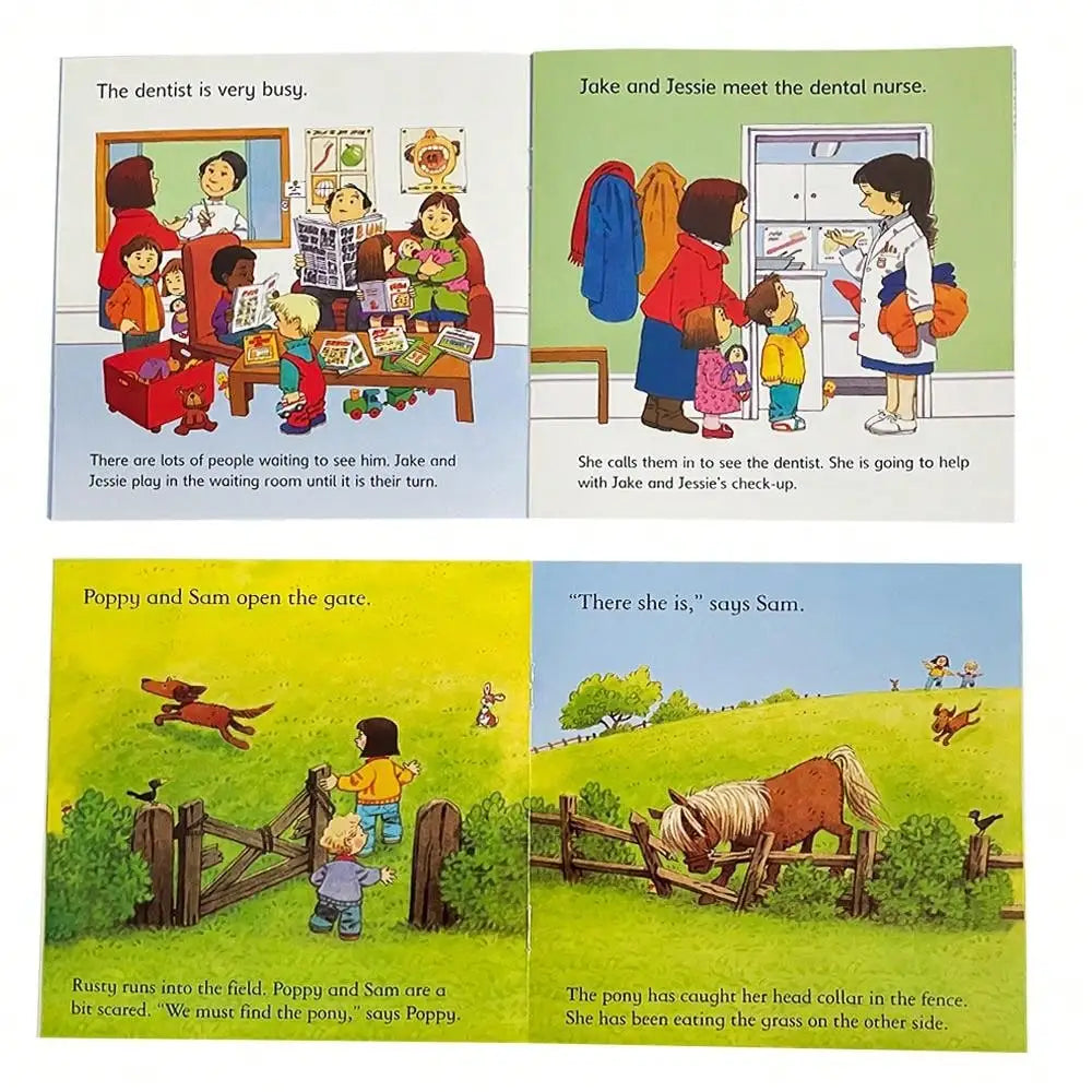 Usborne Farmyard Tales First Experience Preschool Education English Picture Story Books for Kids Bedtime Reading Montessori