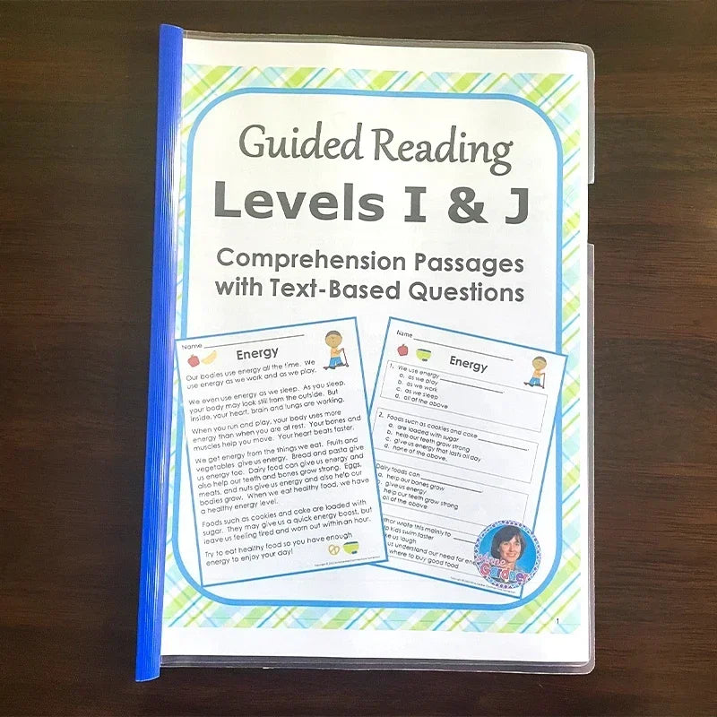 Guided Reading Comprehension Workbooks C-P: English Practice for Kids