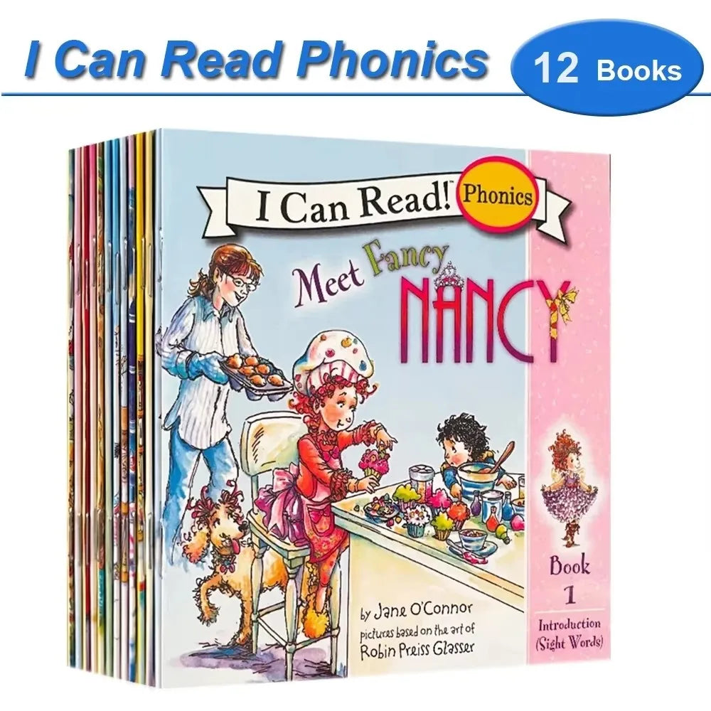 12 Books/Set I Can Read Phonics My Very First Picture Book for Children Kids English Story Picture Books Baby Learning English