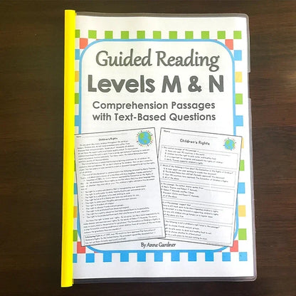 Guided Reading Comprehension Workbooks C-P: English Practice for Kids