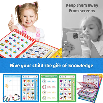 Touch & Learn Book: Kids' English Education with Reusable Pen