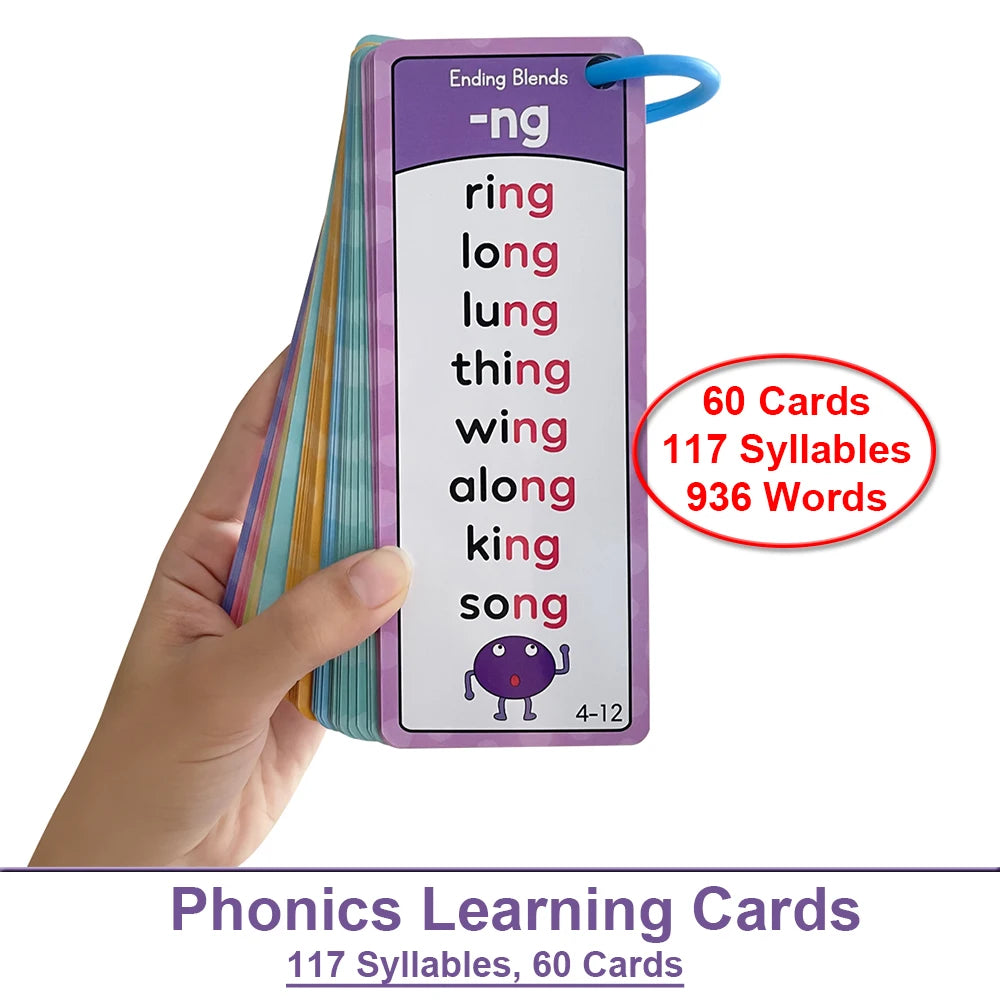 Phonics Learning Made Easy: Montessori English Vocabulary Cards
