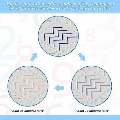 4 Books Magic Writing Book in Spanish Calligraphy Notebook Montessori Kids Reusable Educational Calligraphic Letter Practice Toy