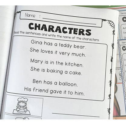 English Reading Practice for Kids: 10-Book Workbook Set