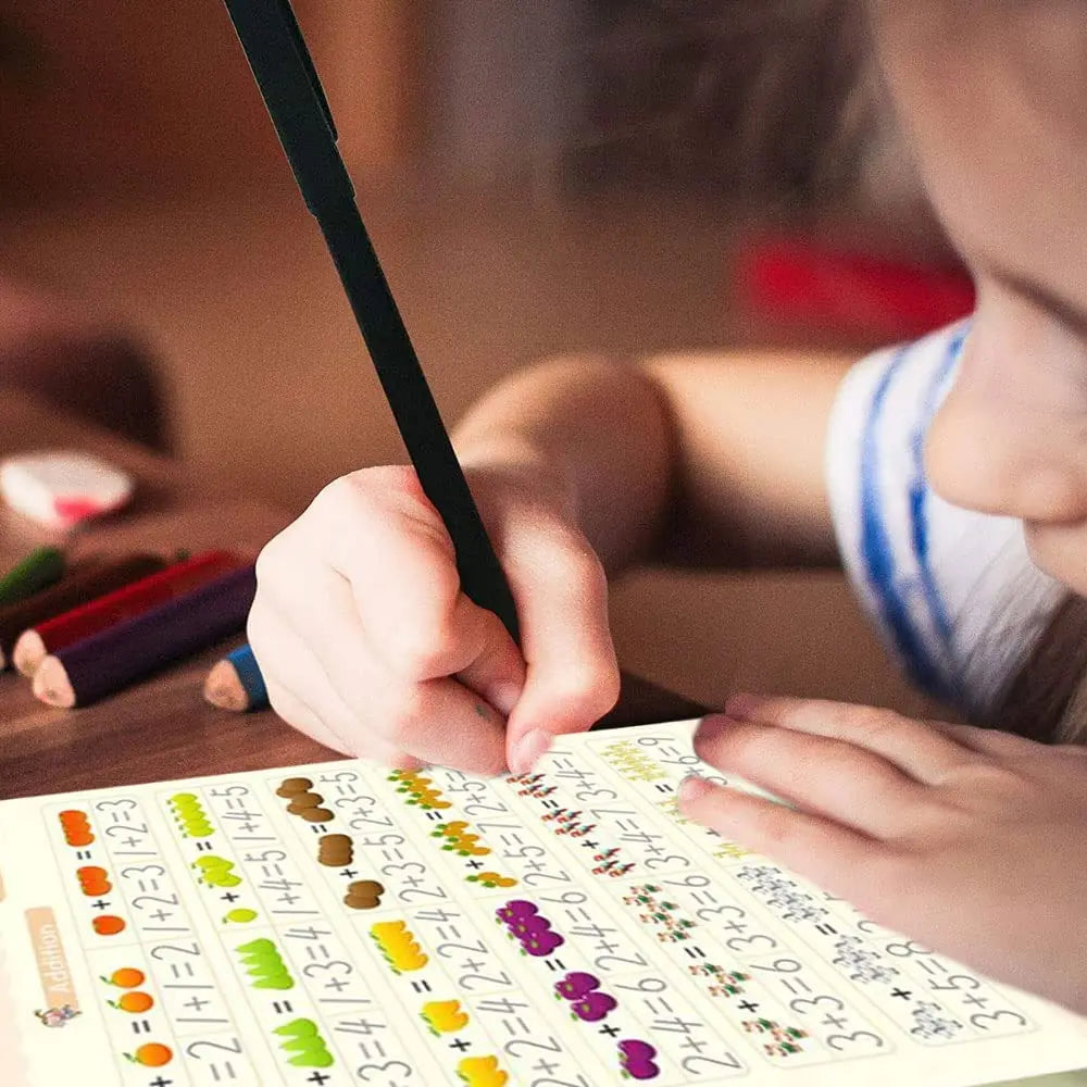 Free Shipping SANK Copybooks Pen Magic Copy Book Free Wiping Children's Kids Writing Sticker Practice Copybook For Calligraphy