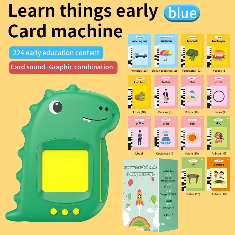 Children's Early Education Digital Camera English Abc Card Inserting Machine