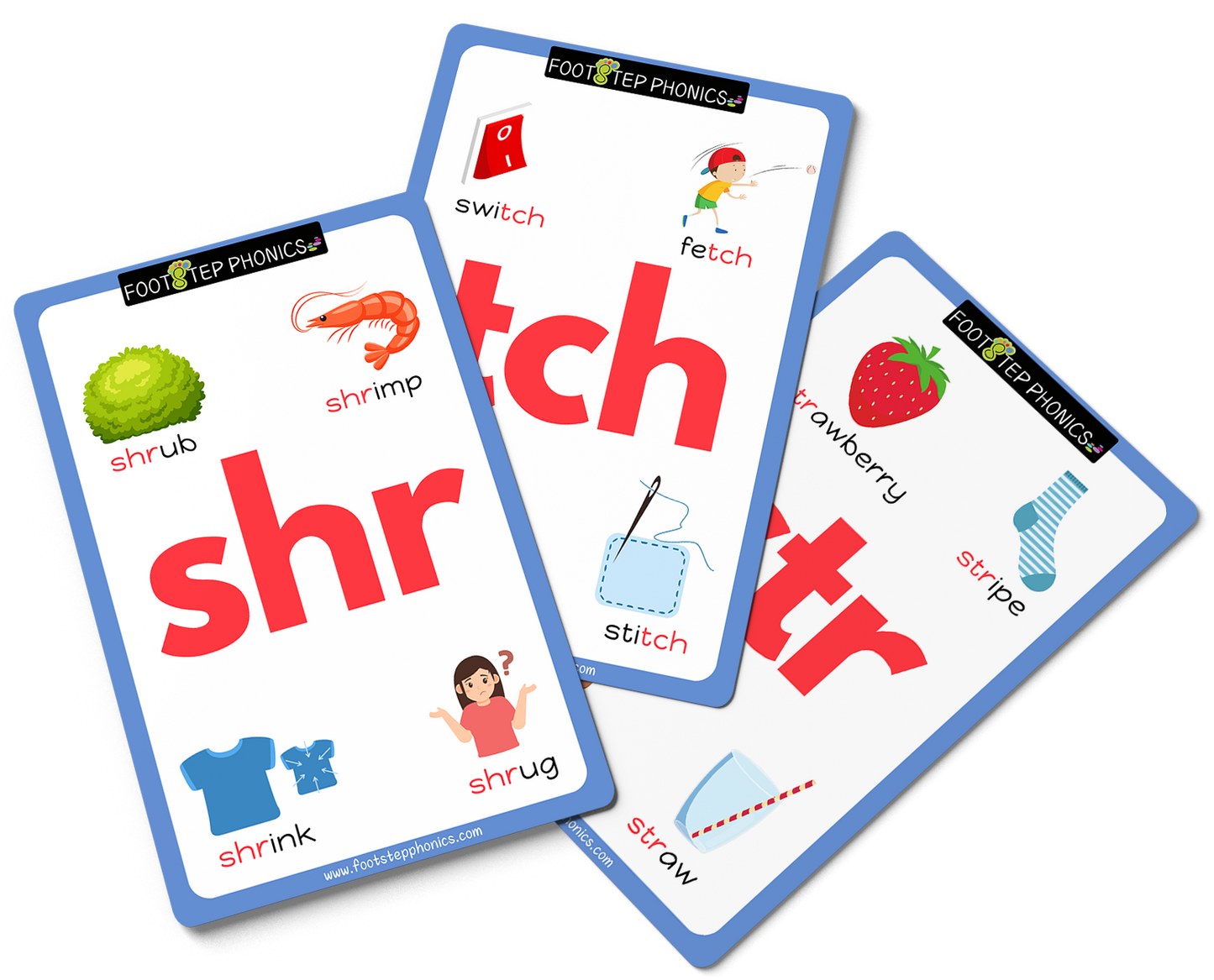 FootStep Phonics Step 6 Flashcards