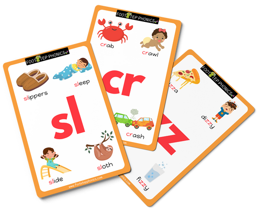 FootStep Phonics Step 3 Flashcards