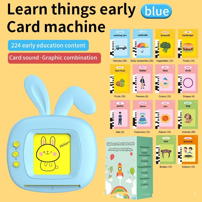 Children's Early Education Digital Camera English Abc Card Inserting Machine