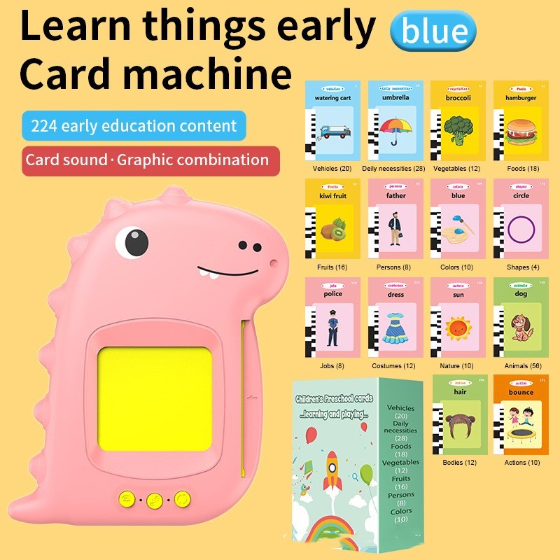 Children's Early Education Digital Camera English Abc Card Inserting Machine