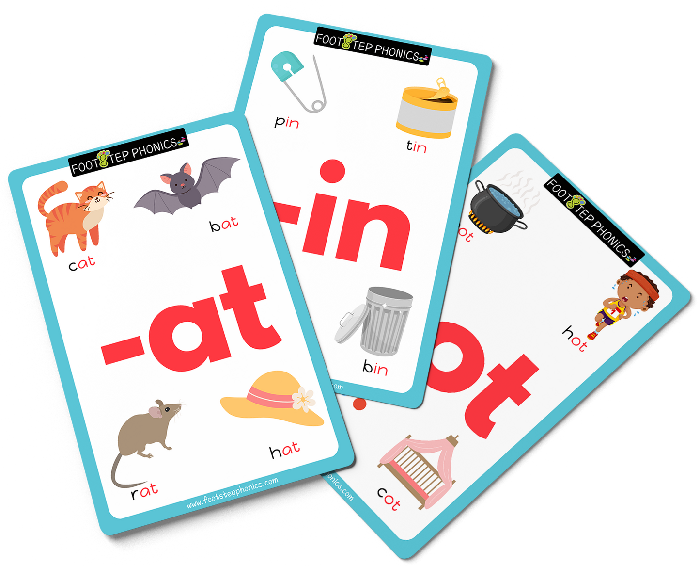 FootStep Phonics Step 2 Flashcards