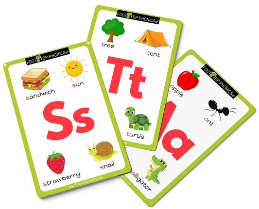 FootStep Phonics Step 1 Flashcards