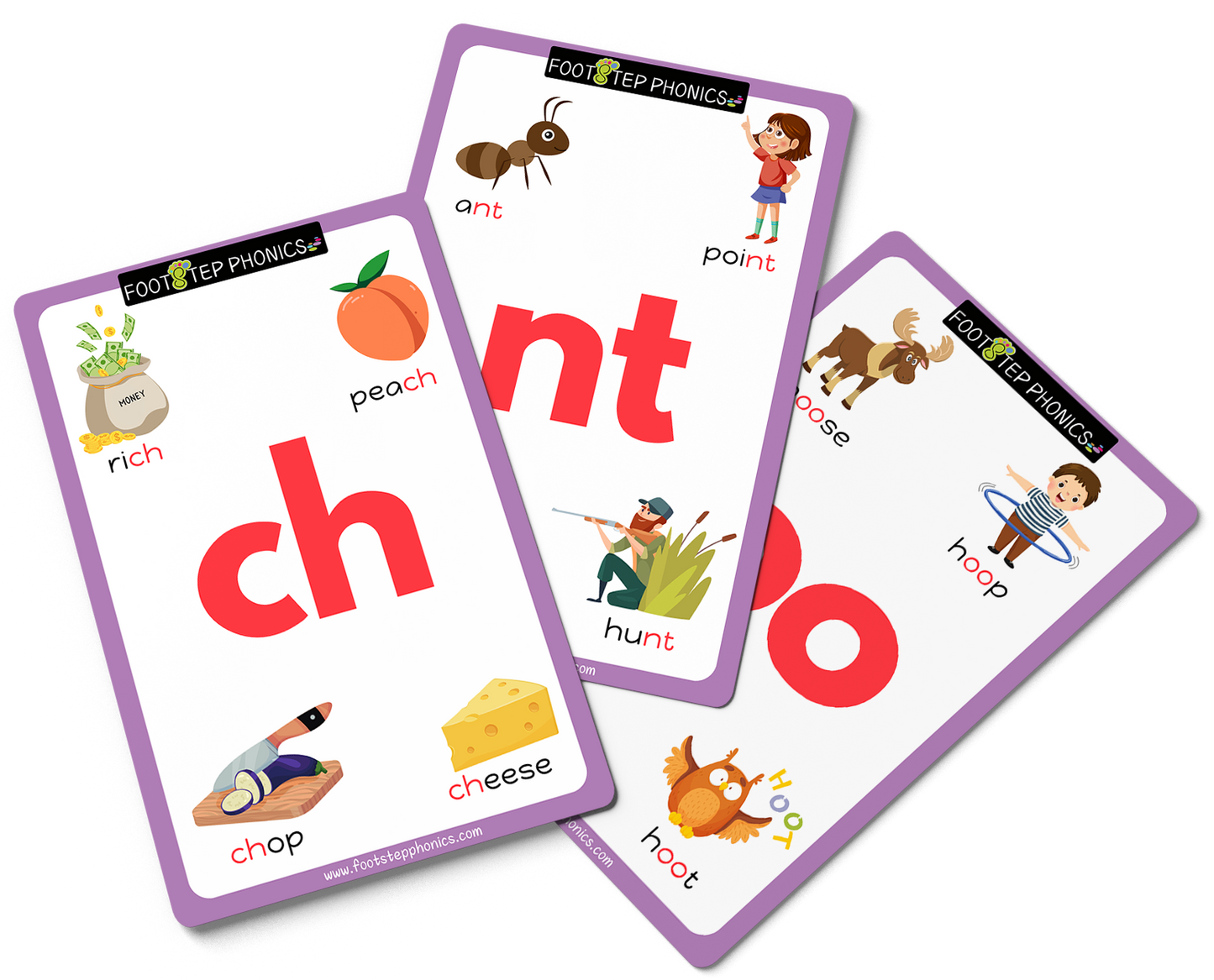 FootStep Phonics Step 4 Flashcards