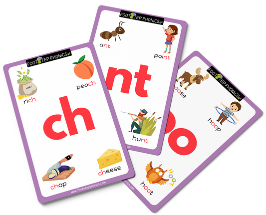 FootStep Phonics Step 4 Flashcards