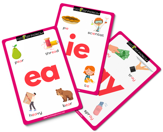 FootStep Phonics Step 5 Flashcards